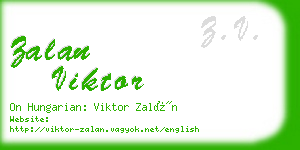 zalan viktor business card